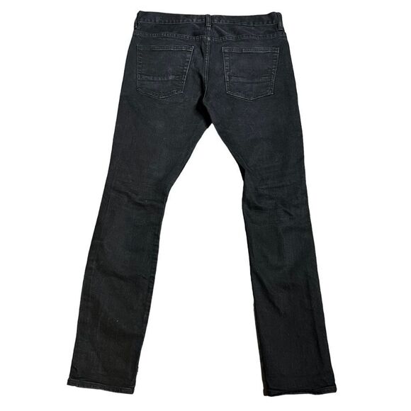 Pacsun mens Distressed Busted Knees Black Stretch Denim Skinny Jeans 32x32 - Picture 1 of 10